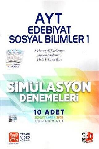 AYT Edebiyat Sosyal Bilimler 1 Simülasyon Denemeler - 1