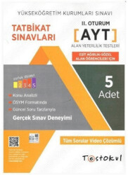 AYT Eşit Ağırlık - Sözel Alan Öğrencileri İçin 5`li Tatbikat Sınavları - Test Okul Yayınları