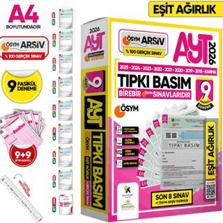 AYT 2026 Eşit Ağırlık Tıpkı Basım 9`lu Paket - 1