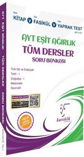 AYT Eşit Ağırlık Tüm Dersler Soru Bankası - 1