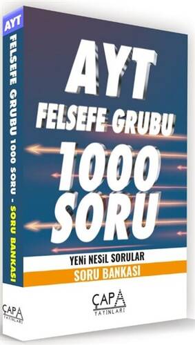 AYT Felsefe Grubu 1000 Soru Yeni Nesil Sorular - Soru Bankası - 1