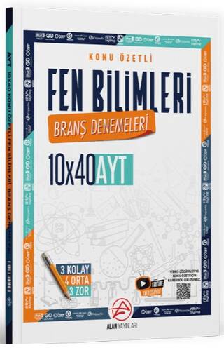AYT Fen Bilimleri Konu Özetli 20 x 20 Branş Denemeleri - 1