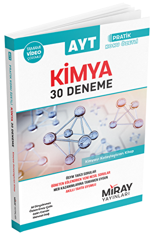 AYT Kimya 30 Deneme - 1