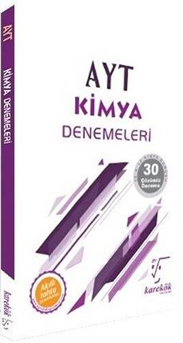 AYT Kimya Denemeleri - 30 Çözümlü Deneme - 1