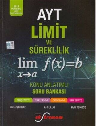 AYT Limit ve Süreklilik Konu Anlatımlı Soru Bankası - 1