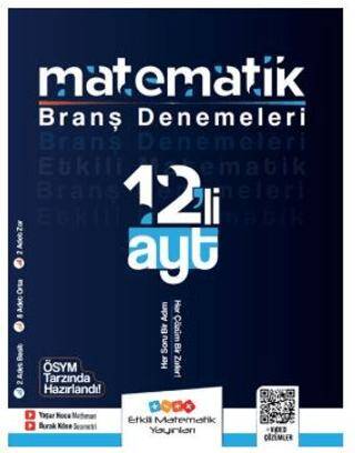AYT Matematik 12 li Branş Denemeleri - 1