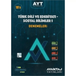 AYT Türk Dili ve Edebiyatı Sosyal Bilimler 1 Denemeleri - Avantaj Yayınları