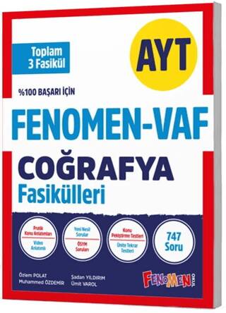 AYT VAF Coğrafya Fasikülleri Seti - 1
