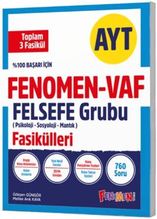 AYT VAF Felsefe Fasikülleri Seti - 1