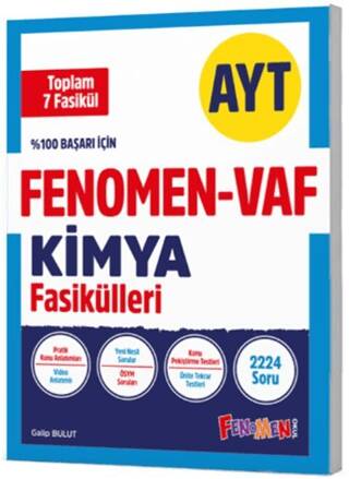 AYT VAF Kimya Fasikülleri Seti - 1