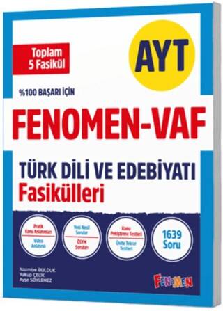 AYT VAF Türk Dili ve Edebiyatı Fasikülleri Seti - 1
