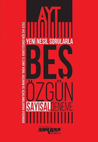 AYT Yeni Nesil Sorularla Sayısal 5 Özgün Deneme - 1