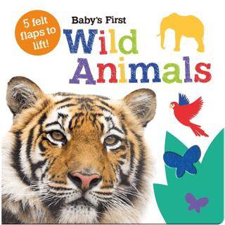 Babys First Wild Animals - 5 Felt Flaps To Lift - 1