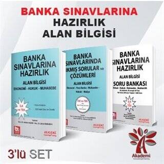 Banka Sınavlarına Hazırlık Alan Bilgisi 3 Kitap Takım - 1