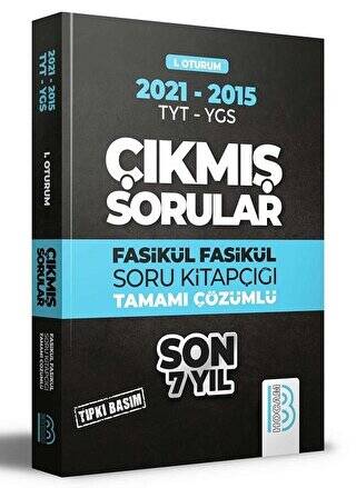 2009-2021 YKS 1. Oturum Son 7 Yıl Tıpkı Basım Fasikül Fasikül Çıkmış Sorular - 1