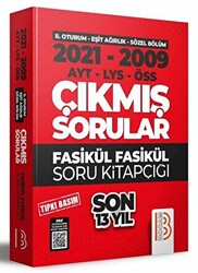 2009-2021 YKS 2. Oturum Eşit Ağırlık - Sözel Bölüm Son 13 Yıl Tıpkı Basım Fasikül Fasikül Çıkmış Sorular - 1