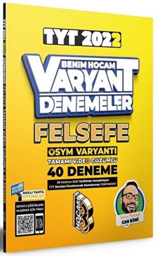 2022 TYT Felsefe Tamamı Video Çözümlü 40 Deneme Sınavı - 1