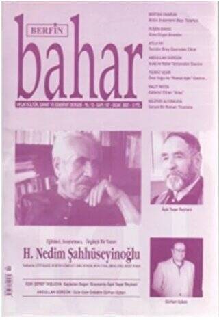 Berfin Bahar Aylık Kültür, Sanat ve Edebiyat Dergisi Sayı: 107 - 1