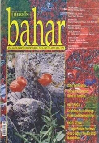 Berfin Bahar Aylık Kültür, Sanat ve Edebiyat Dergisi Sayı: 111 - 1