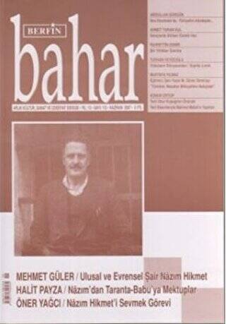 Berfin Bahar Aylık Kültür, Sanat ve Edebiyat Dergisi Sayı: 112 - 1