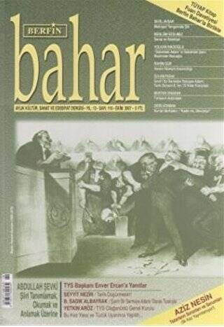 Berfin Bahar Aylık Kültür, Sanat ve Edebiyat Dergisi Sayı: 116 - 1