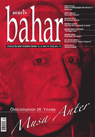 Berfin Bahar Aylık Kültür, Sanat ve Edebiyat Dergisi Sayı: 175 - 1