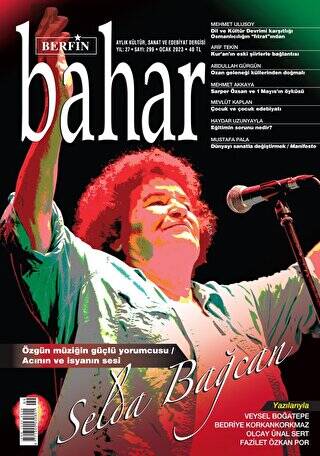 Berfin Bahar Aylık Kültür Sanat ve Edebiyat Dergisi Sayı: 299 Ocak 2023 - 1
