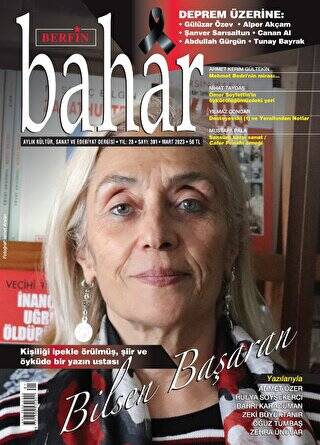 Berfin Bahar Aylık Kültür Sanat ve Edebiyat Dergisi Sayı: 301 Mart 2023 - 1