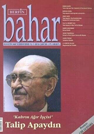Berfin Bahar Aylık Kültür, Sanat ve Edebiyat Dergisi Sayı: 84 - 1