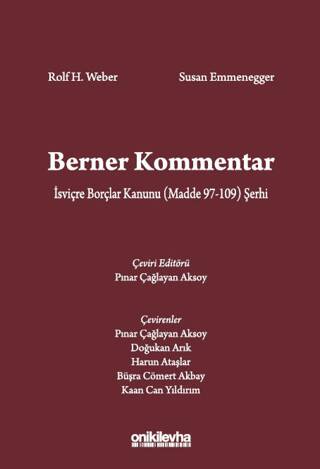 Berner Kommentar İsviçre Borçlar Kanunu Madde 97-109 Şerhi - 1