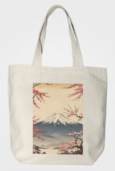Bez Çanta Gabardin Kumaş %100 Pamuk - Sakura - Bcoverart