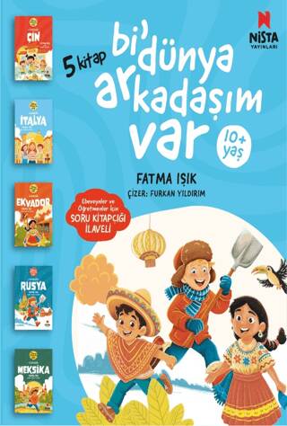 Bi` Dünya Arkadaşım Var 5 Kitap + Soru Kitapçığı - 1