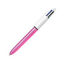 Bic Tükenmez Kalem 4 Colours Shine Gövde Pembe - Bic