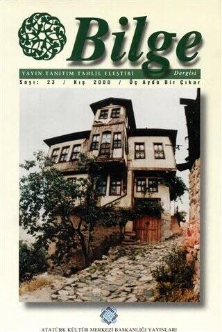 Bilge Dergisi Sayı: 23 - Kış 2000 - 1