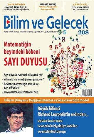 Bilim ve Gelecek Dergisi Sayı: 208 Ağustos 2021 - 1