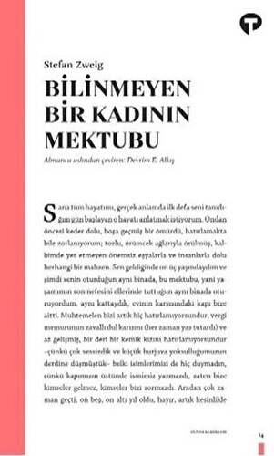 Bilinmeyen Bir Kadının Mektubu - 1