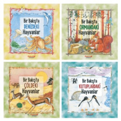 Bir Bakışta Hayvanlar Serisi 4 Kitap - Yumurcak Yayınları