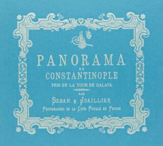 Bir İstanbul Panoraması 1888 Mavi - Panoraman de Constantinople Galata - 1