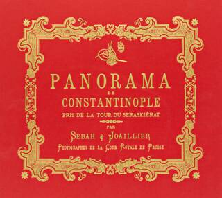 Bir İstanbul Panoraması 1890 Kırmızı - Panoraman de Constantinople Beyazıt - 1