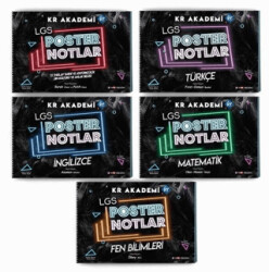 2026 LGS Poster Notlar Seti 5`li - KR Akademi Yayınları
