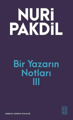 Bir Yazarın Notları III - 1
