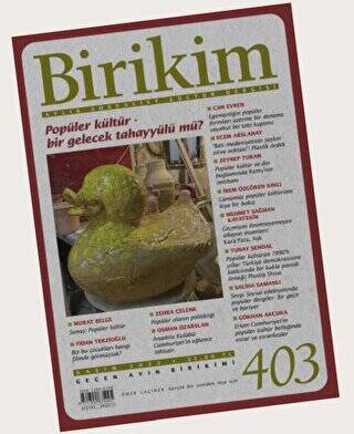 Birikim Aylık Sosyalist Kültür Dergisi Sayı: 403 - Kasım 2022 - 1