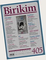 Birikim Aylık Sosyalist Kültür Dergisi Sayı: 405 - Ocak 2023 - 1