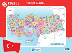 Blue Focus 72 Parça Türkiye Haritası Frame Puzzle - 1