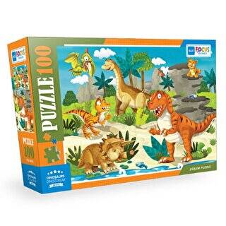 Blue Focus Dinozorlar 100 Parça Puzzle BF318 - 1