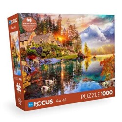 Blue Focus Puzzle 1000 Parça Dağ Evleri BF426 - 1