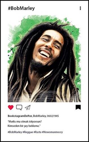 Bob Marley Bookstagram Defter - 1