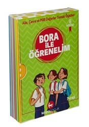 Bora İle Öğrenelim Öyküleri 8 Kitap Set-7+Yaş Renkli Resimli - 1