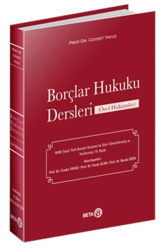 Borçlar Hukuku Dersleri Özel Hükümler - 1