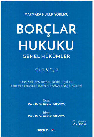 Borçlar Hukuku Genel Hükümler Cilt: V-1,1 - 1